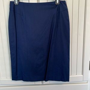 Classic Hugo Boss navy blue lined skirt. Purchased at Nordstroms